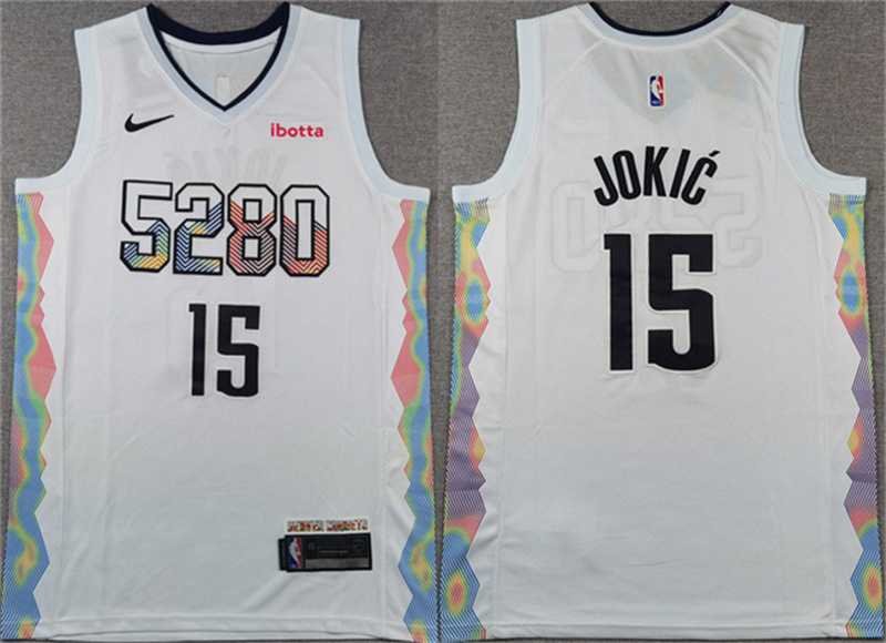 Men's Denver Nuggets #15 Nikola Jokic White 2024 25 City Edition Stitched Jersey,We sell and wholesale Men's Denver Nuggets #15 Nikola Jokic White 2024 25 City Edition Stitched Jersey on line form chian!